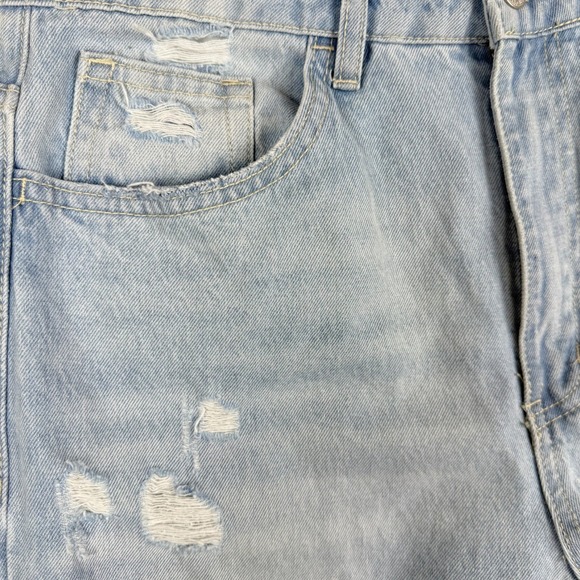 VERVET Leslie 90s Vintage Flare Distressed High Rise Blue Jeans NWT Size 30 Long - Picture 8 of 13